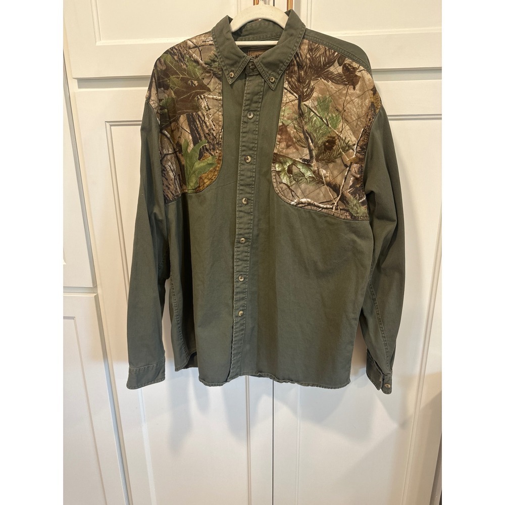 Magellan Sportswear Mens XL Camo Hunting cotton outdoorLong Sleeve Shirt winter